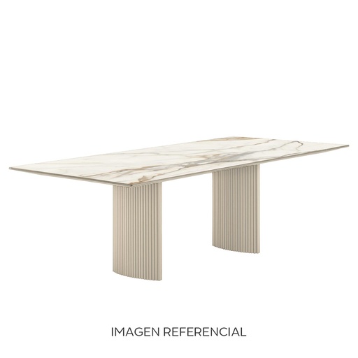 MESA DE COMEDOR CANELAS CHAMPAGNE