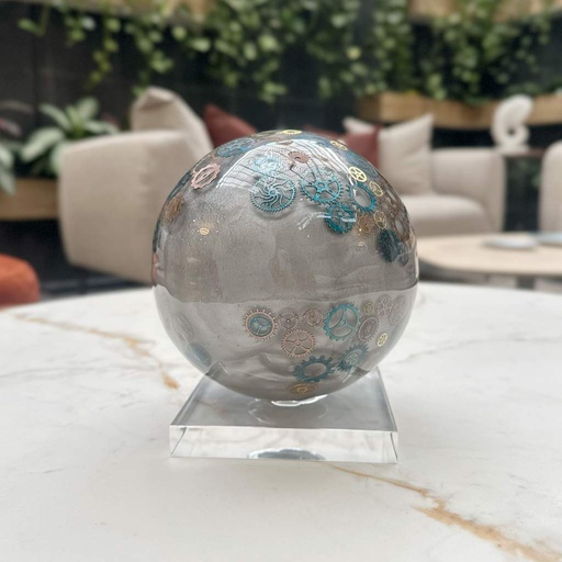 ESFERA CON RODAJES GRIS