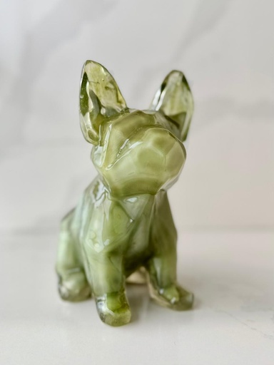 ESCULTURA FRENCHIE VERDE MENTA